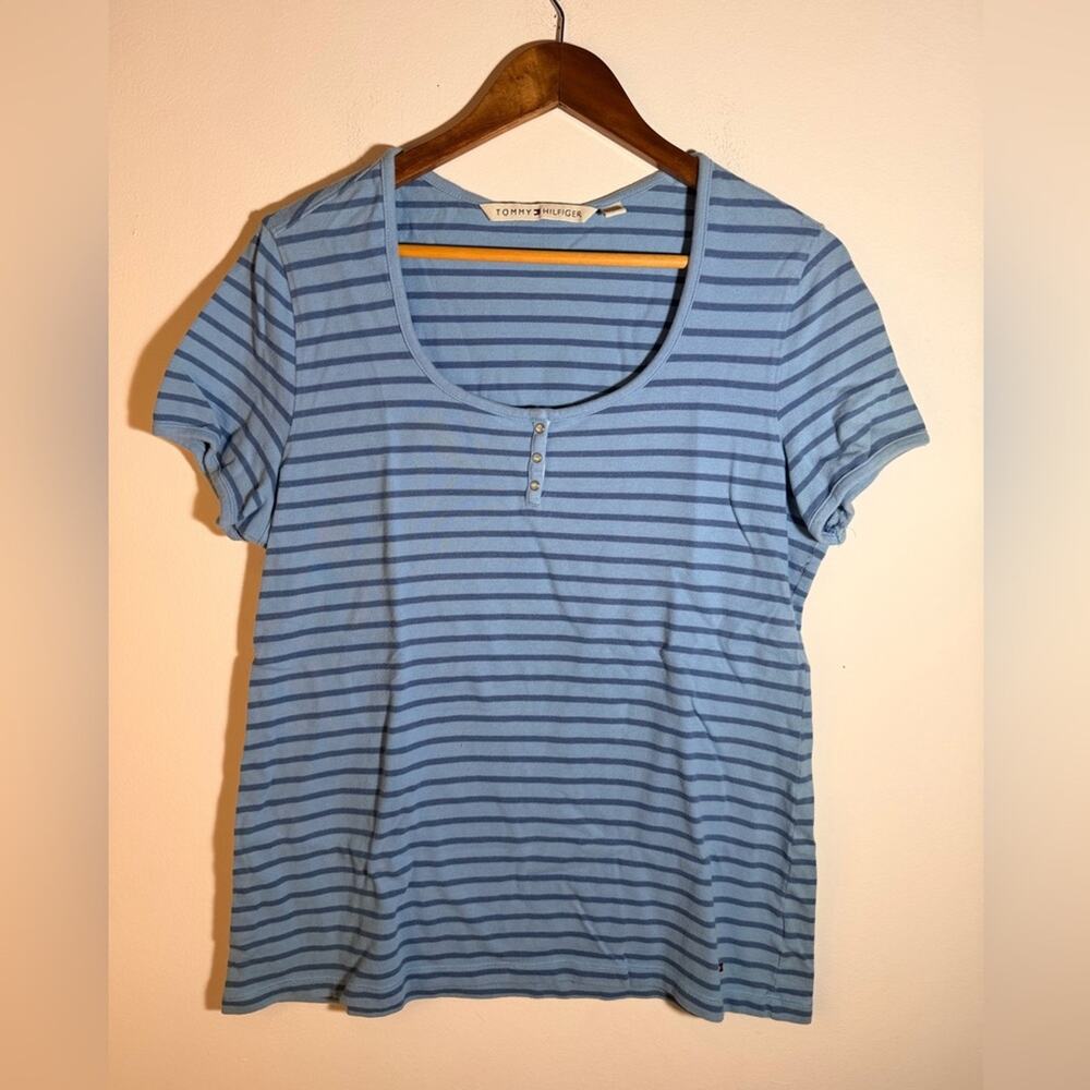 Tommy Hilfiger Blue Striped Women's Top
